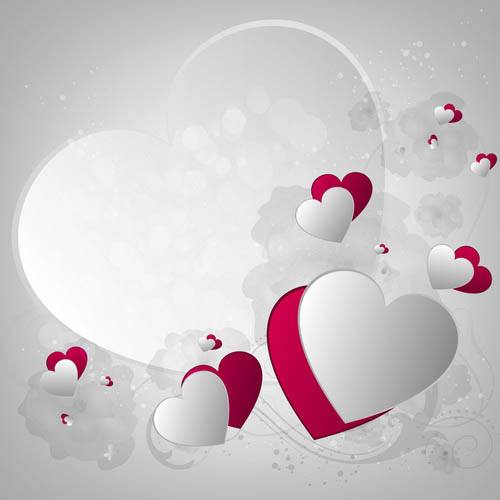 Textured Valentines Day element vector material 05