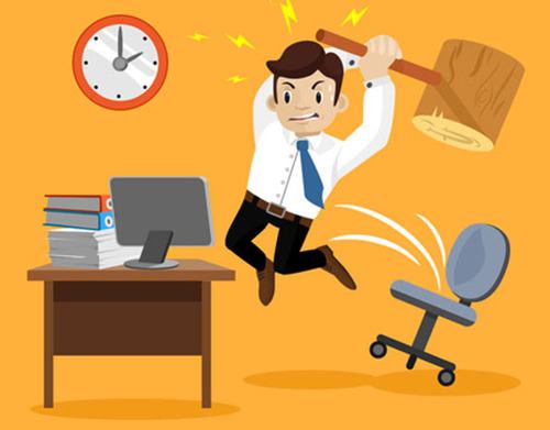 Abreaction workplace character vector
