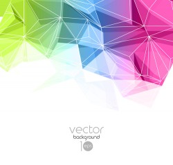 Abstract geometric polygon background vector 02