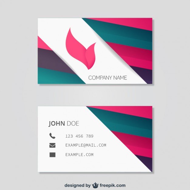 Abstract business card template  Vector | Free Download