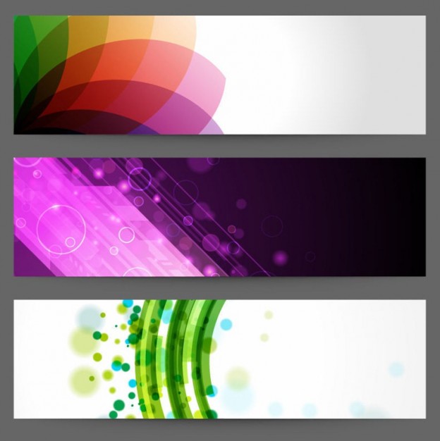 abstract design banners  Vector | Free Download