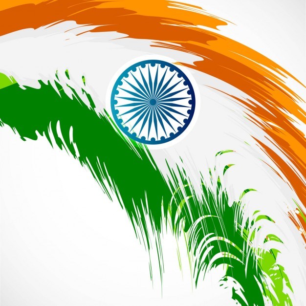 Abstract Indian flag design