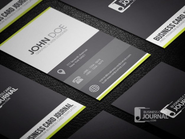 Clean business card template in metro style  PSD file | Free Download