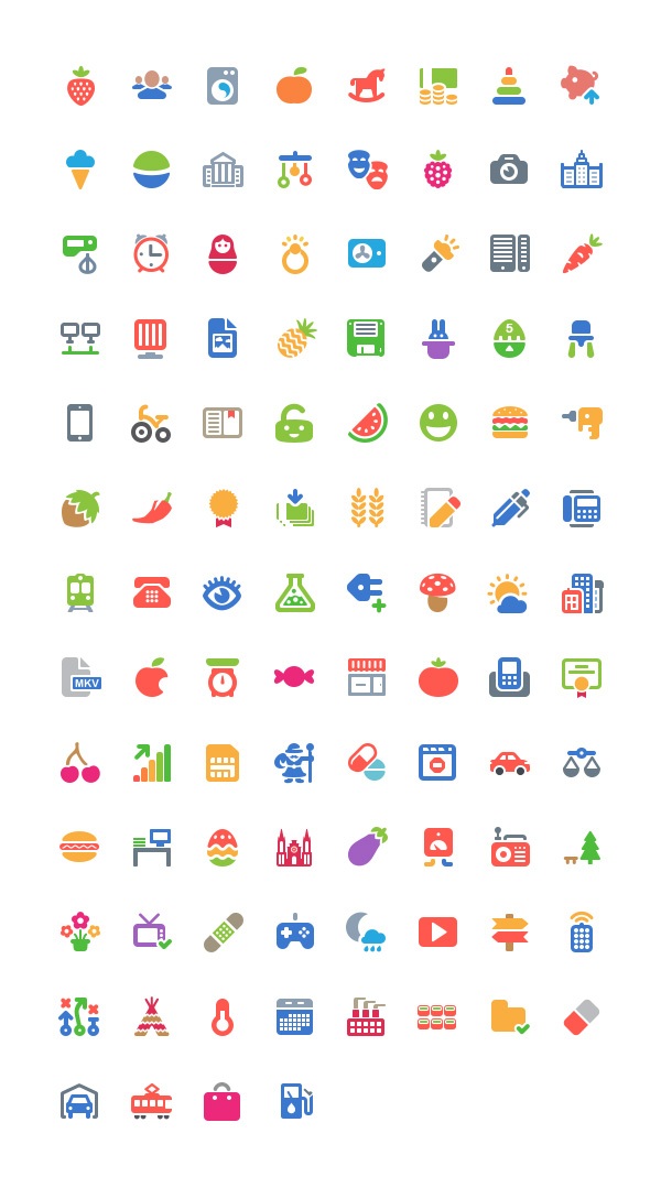 Cosmo: 100 Free Icons | GraphicBurger