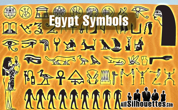 Egyptian Symbols – All-Silhouettes