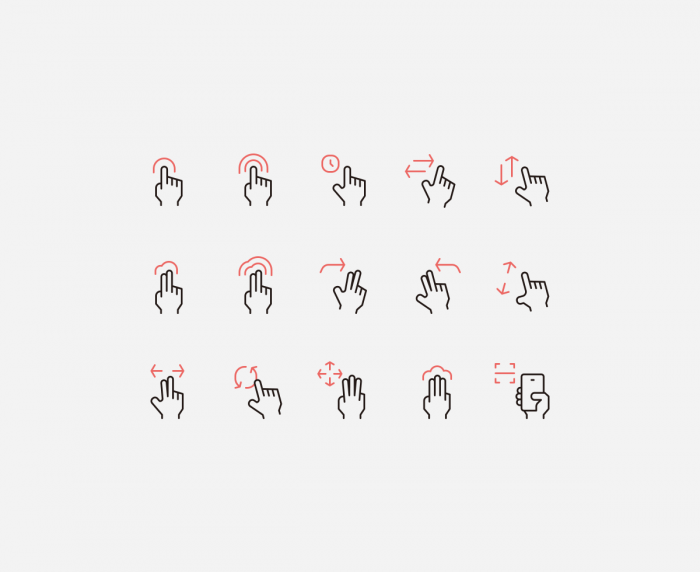 Free Gesture Icons | IconStore