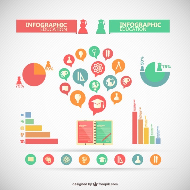 Infographic collection of elements   Vector | Free Download