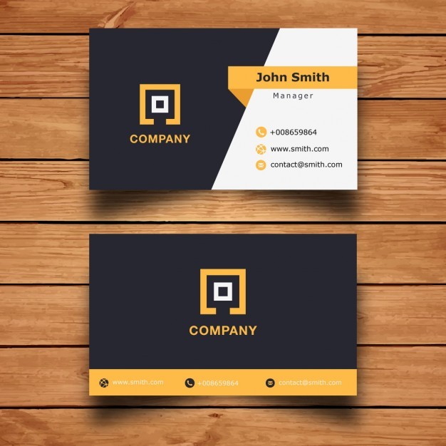 Modern Corporate  Business Card Design  Vector | Free Download