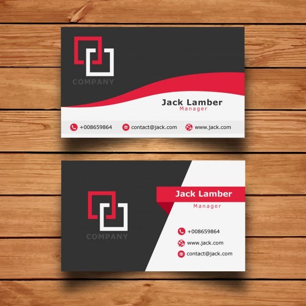 Modern simple business card template  Vector | Free Download