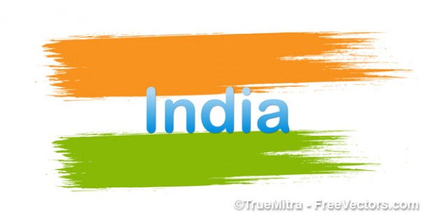 Strokes Indian flag vector