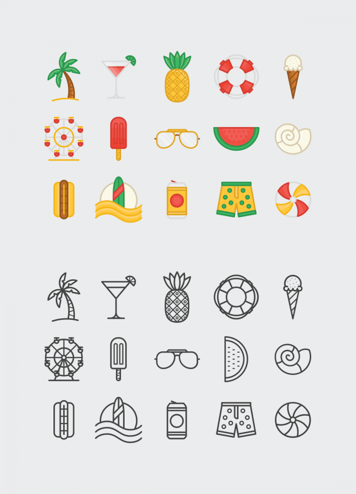 Summer Icons | IconStore