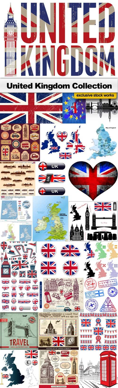 United Kingdom Collection – 25x EPS, AI