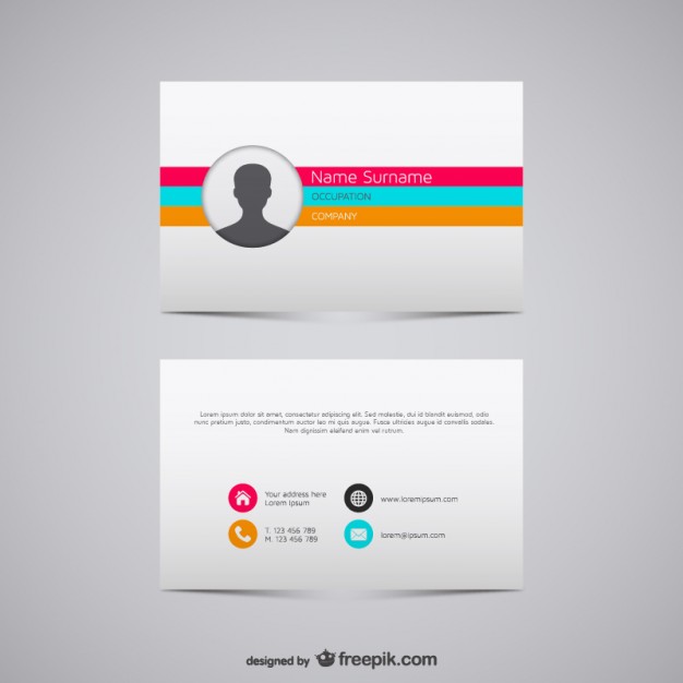 Vector business card illustration  Vector | Free Download