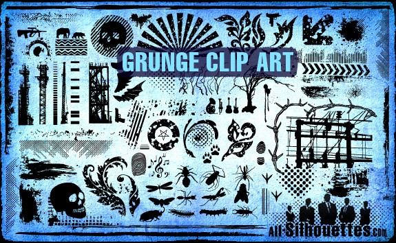 Vector Grunge Clipart – All-Silhouettes