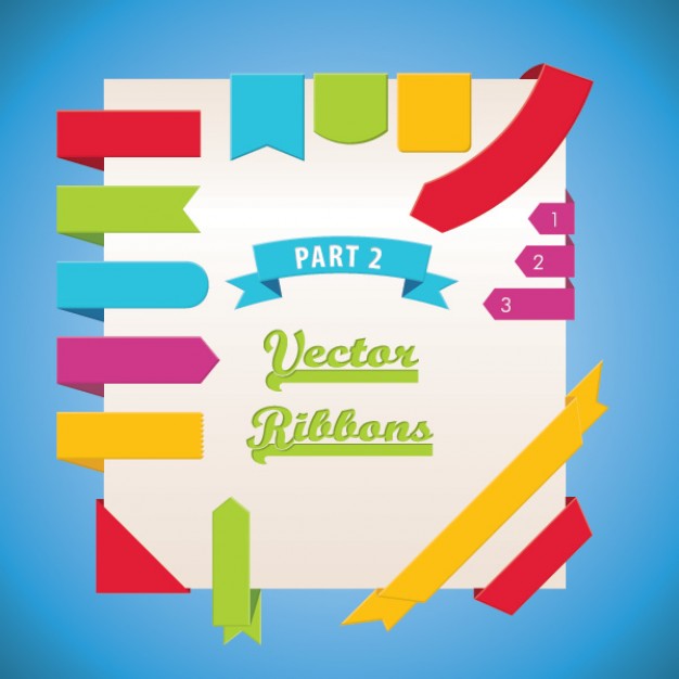 vector ribbons part  Vector | Free Download