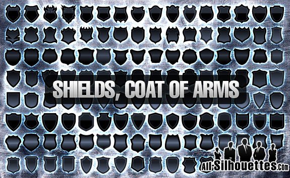 120+ Vector Shields, Coat of Arm – All-Silhouettes