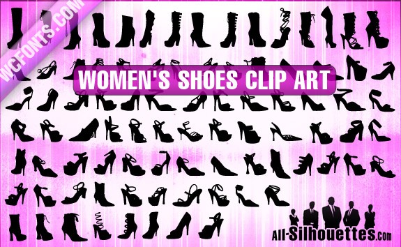 Women’s Shoes Clipart – All-Silhouettes