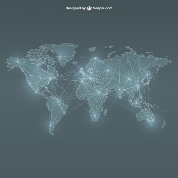 World map networking  Vector | Free Download