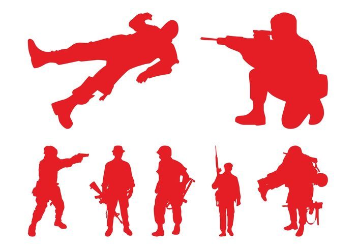 Soldiers Silhouettes Graphics