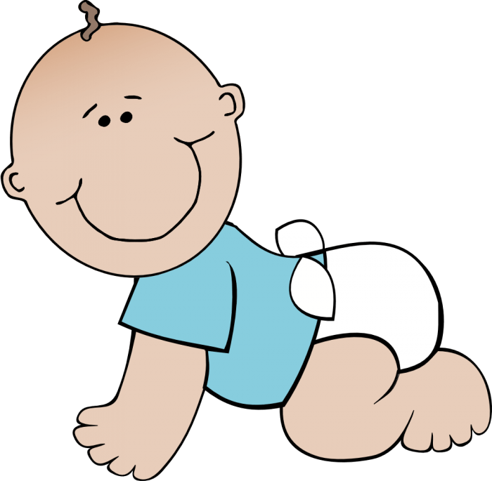 OnlineLabels Clip Art – Baby Boy Crawling – Cliparts.co