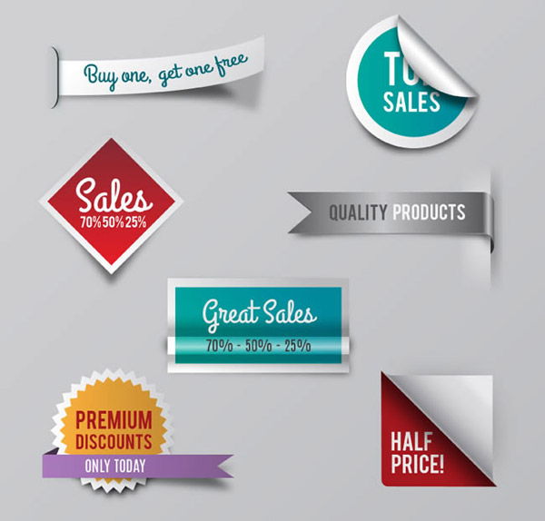 Promotional labels and stickers