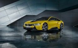 BMW i8 Frozen Yellow 2017 Wallpapers