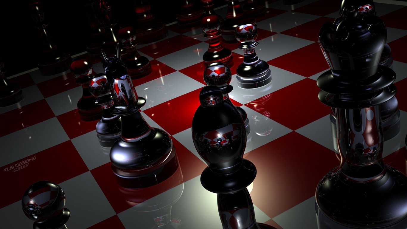 Pieces, Chess, Boards, Glass laptop 1366×768 HD Background