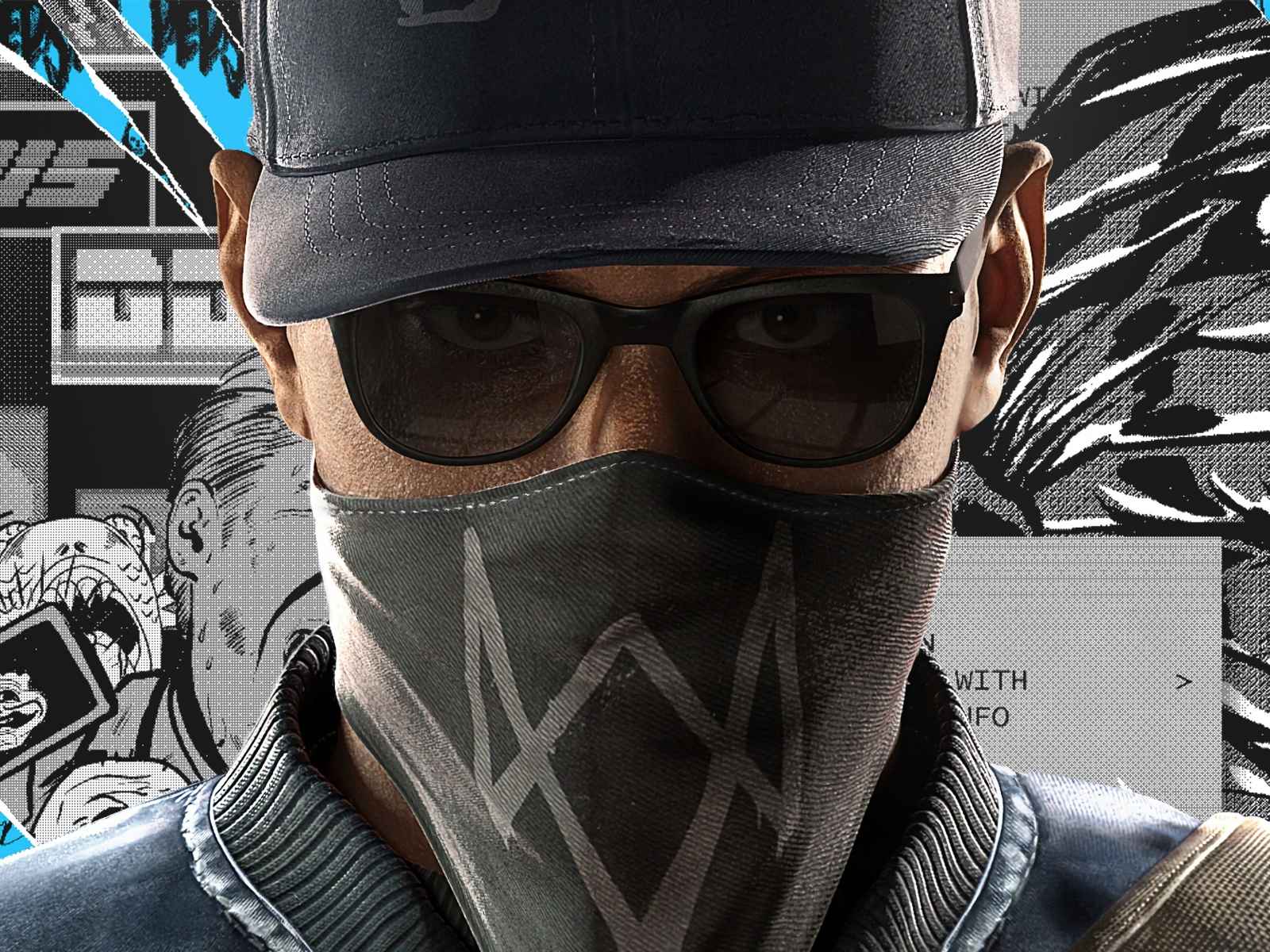 Watch dogs 2, Marcus holloway, Face 1600×1200 HD Background