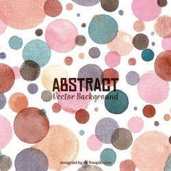 Abstract background with watercolor circles