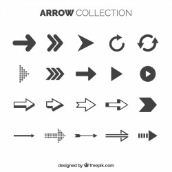 Basic arrow collection with elegant style Vector | Free Download
