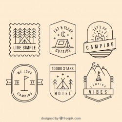 Camping logo collection