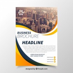 Business brochure with elegant style