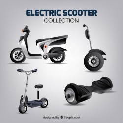 Electric scooters with realistic style