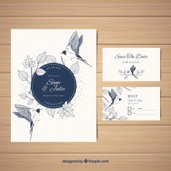 Elegant wedding card