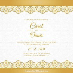 Golden wedding card