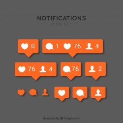 Instagram notification icons