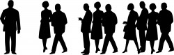 People Silhouettes – 60s Crowd Icons PNG