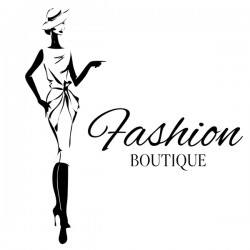 Girl with fashion boutique illustration vector 01