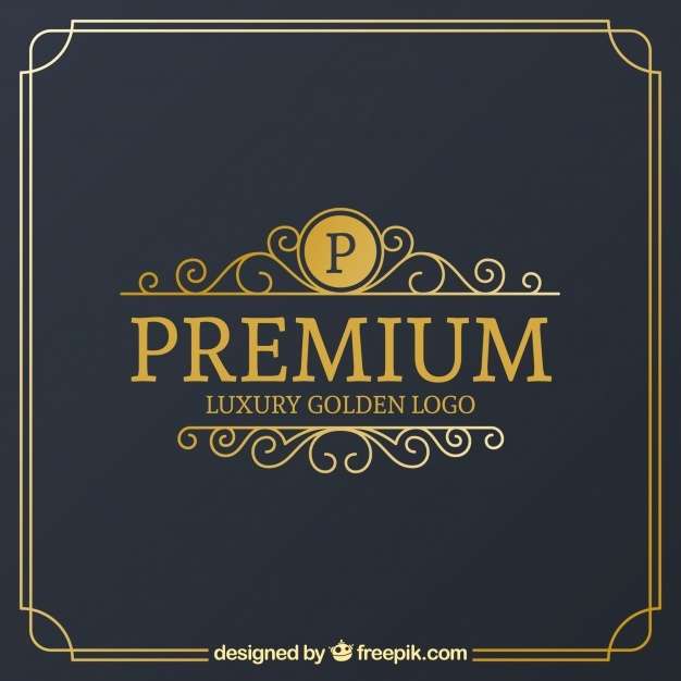 Vintage and luxury logo template