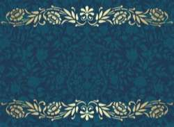 Vintage decorative pattern with floral seamless border vector 04