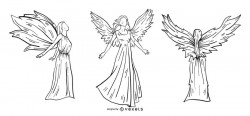 Angels Line Style Set