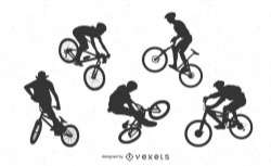 BMX Bicycle Silhouettes