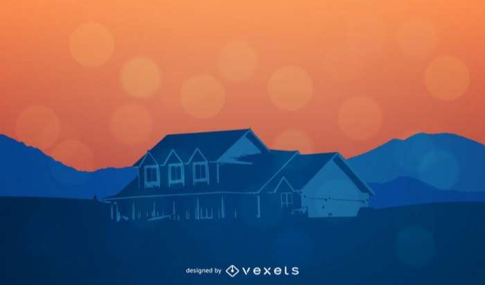 Country Home Vector