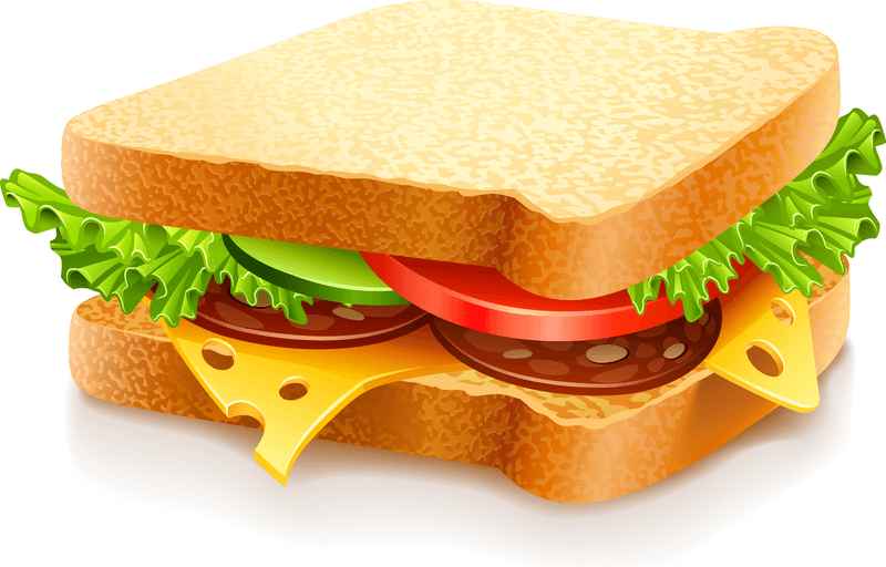 Fast Food Vector Sandwich