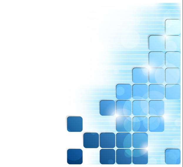 Glowing Blue Puzzling Squares Background