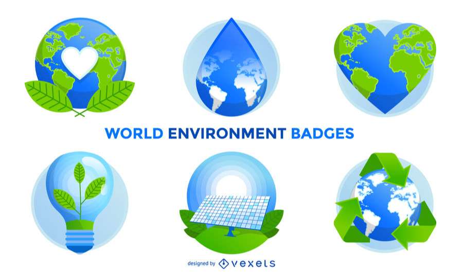 World environment badges