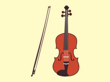 Violin art vector