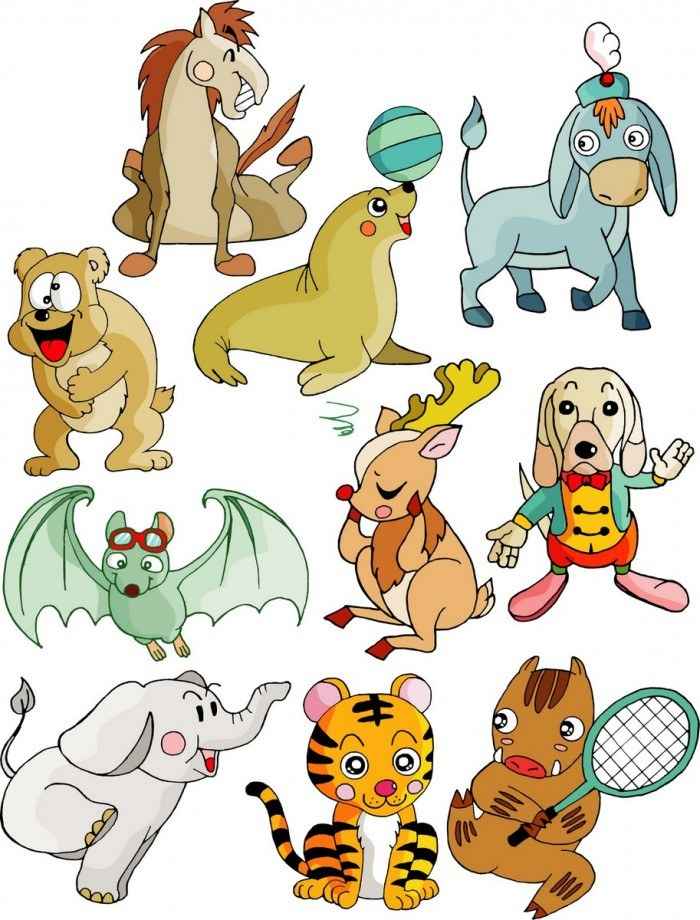 Cute cartoon animal series