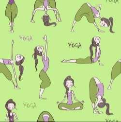 Funny yoga vector