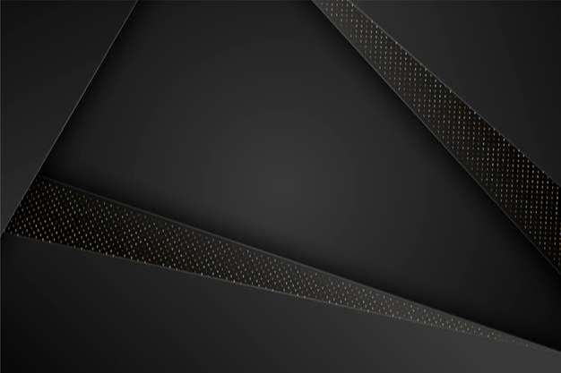 Elegant black geometric layers background